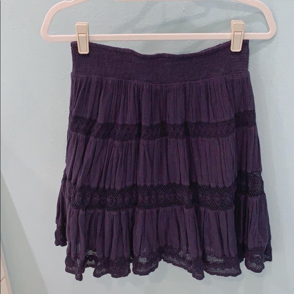 Navy Anthropologie Skirt